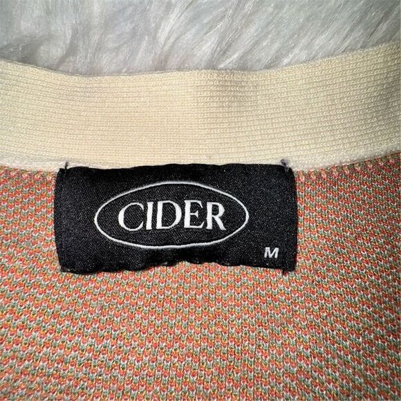 Cider Women's Floral Print Cropped Cardigan Sweater Size M - Picture 6 of 8